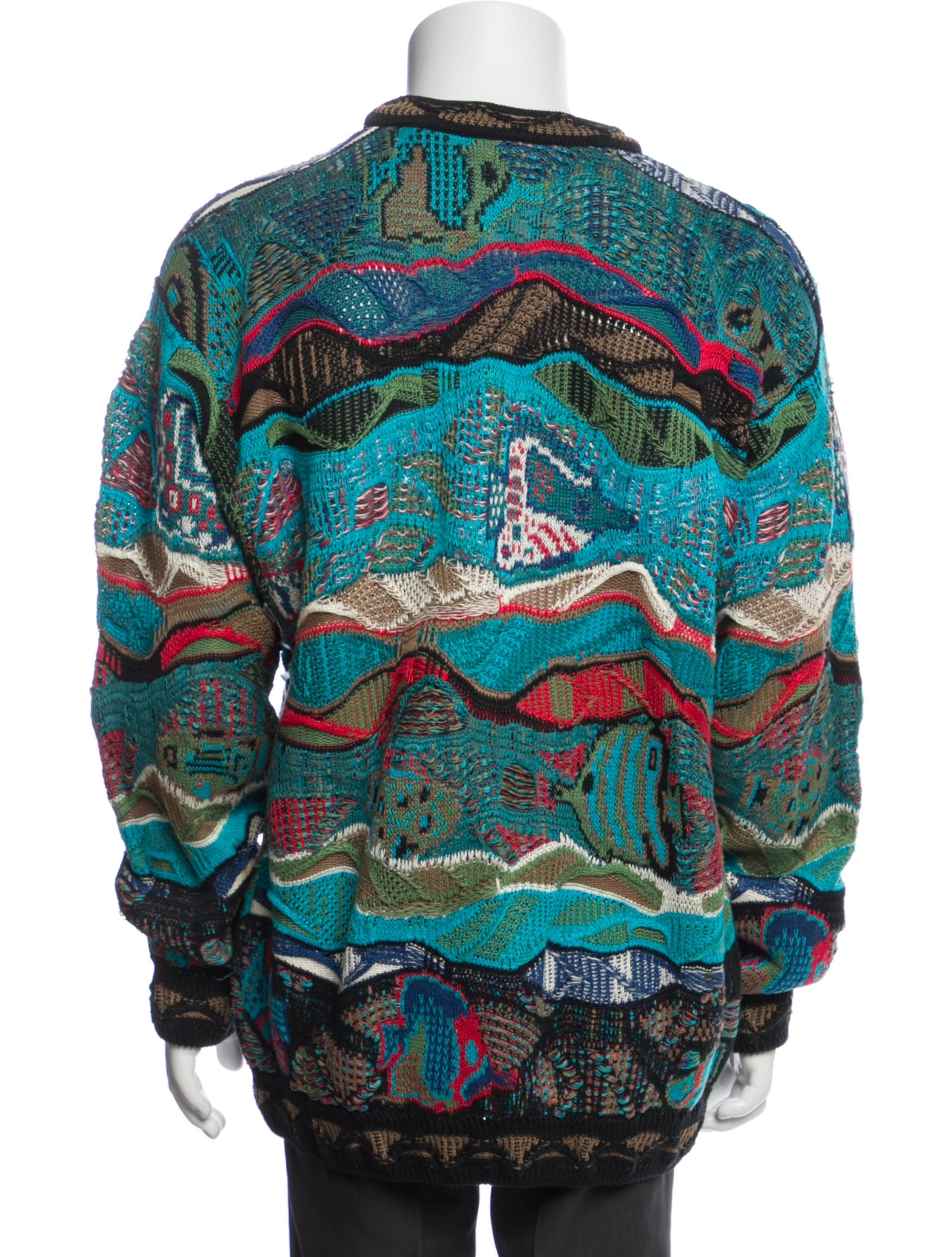 Patterned Crew Neck Pullover