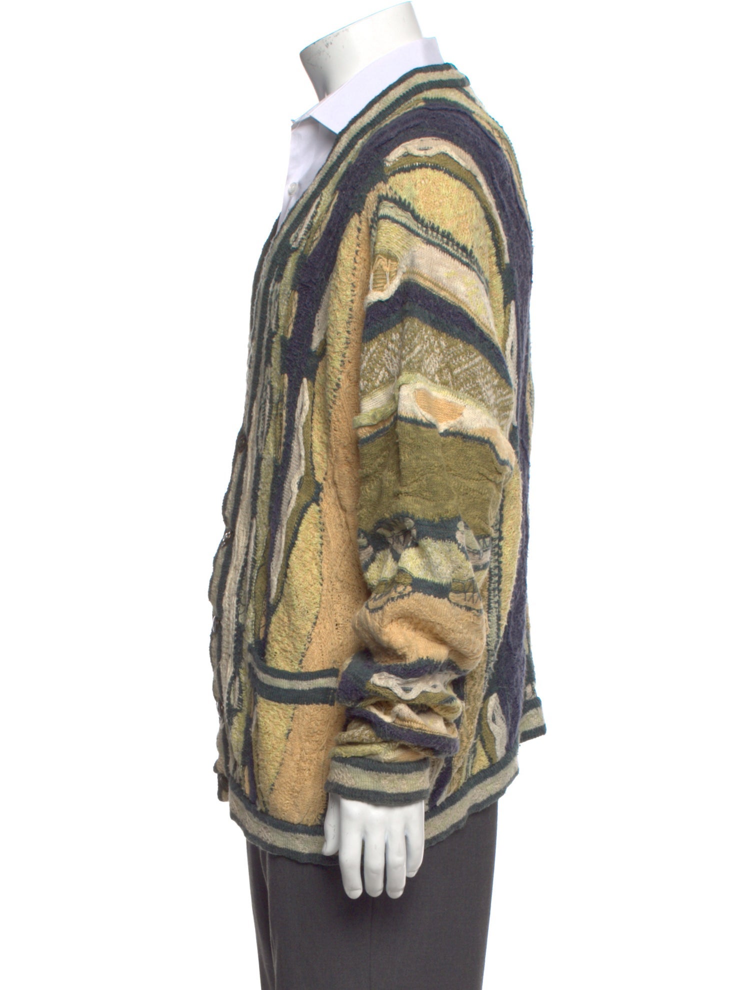 Coogi Vintage Striped Cardigan