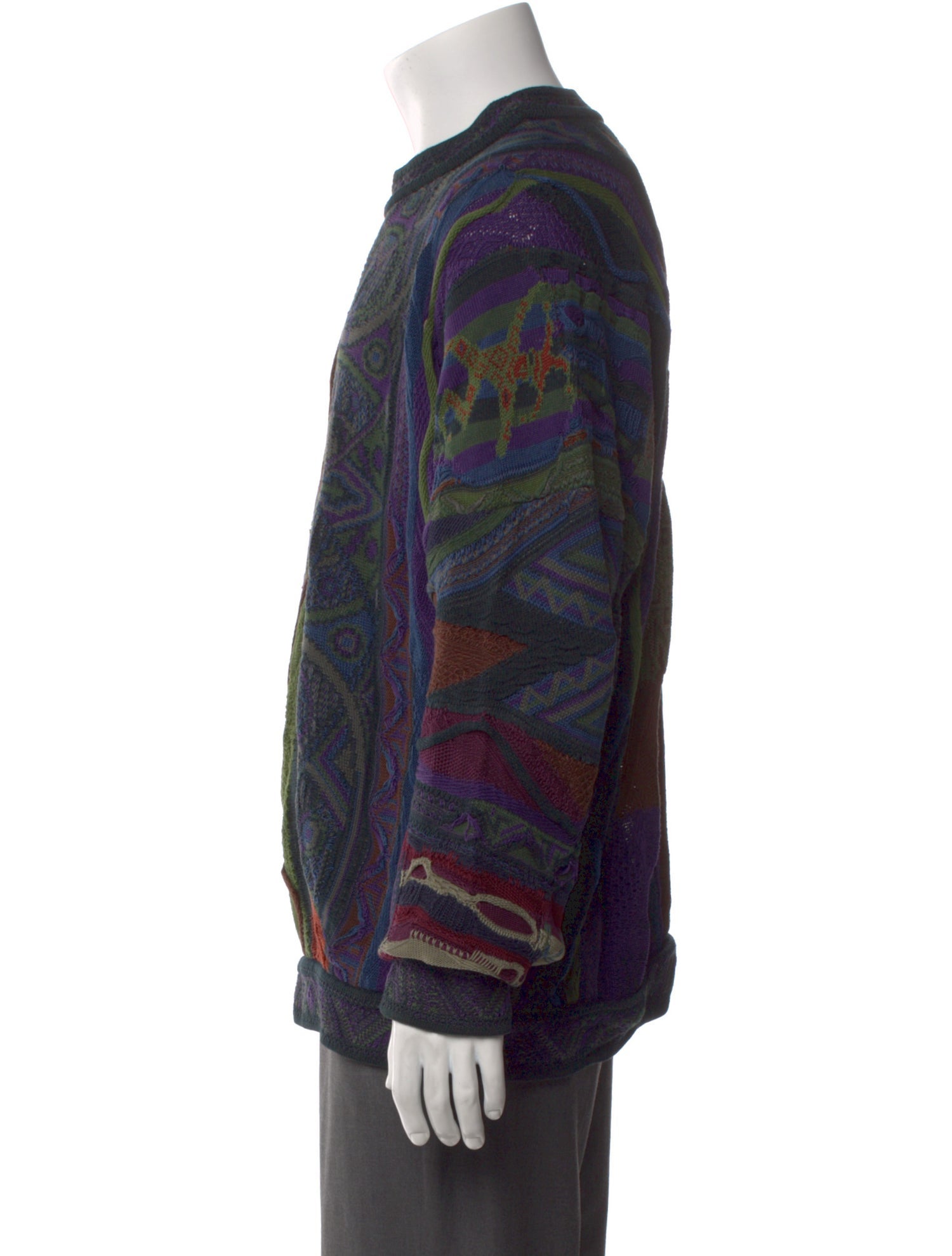Coogi Printed Crew Neck Pullover