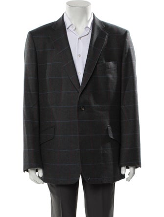 Country Classics C. & D. RIGDEN & SON Wool Plaid Print Blazer