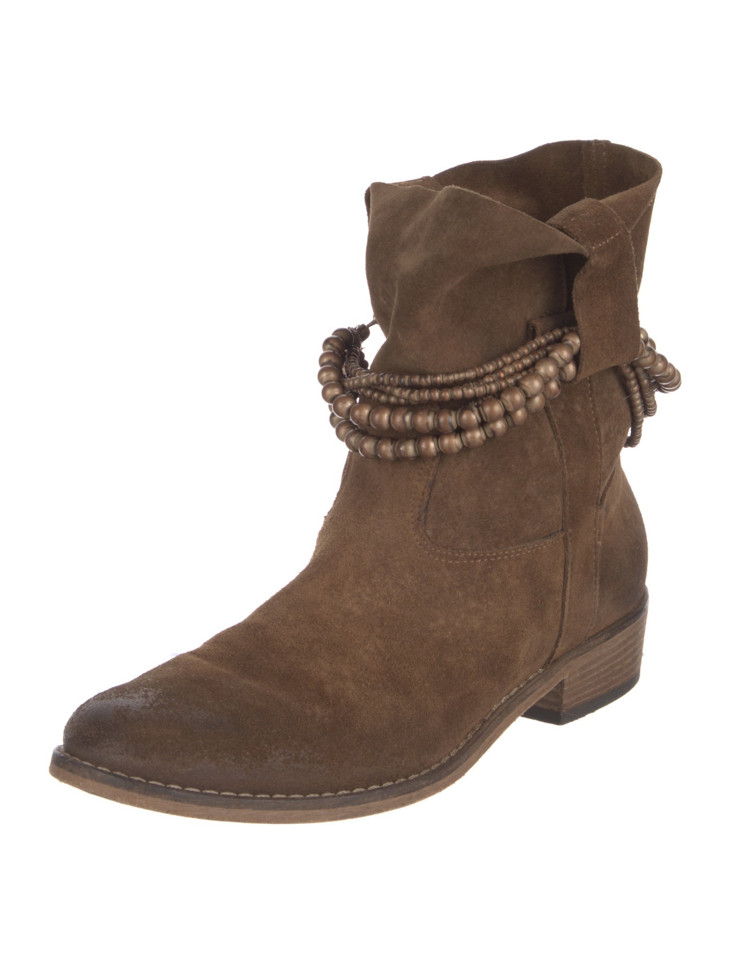 CO-OP Suede Animal Print Western Boots