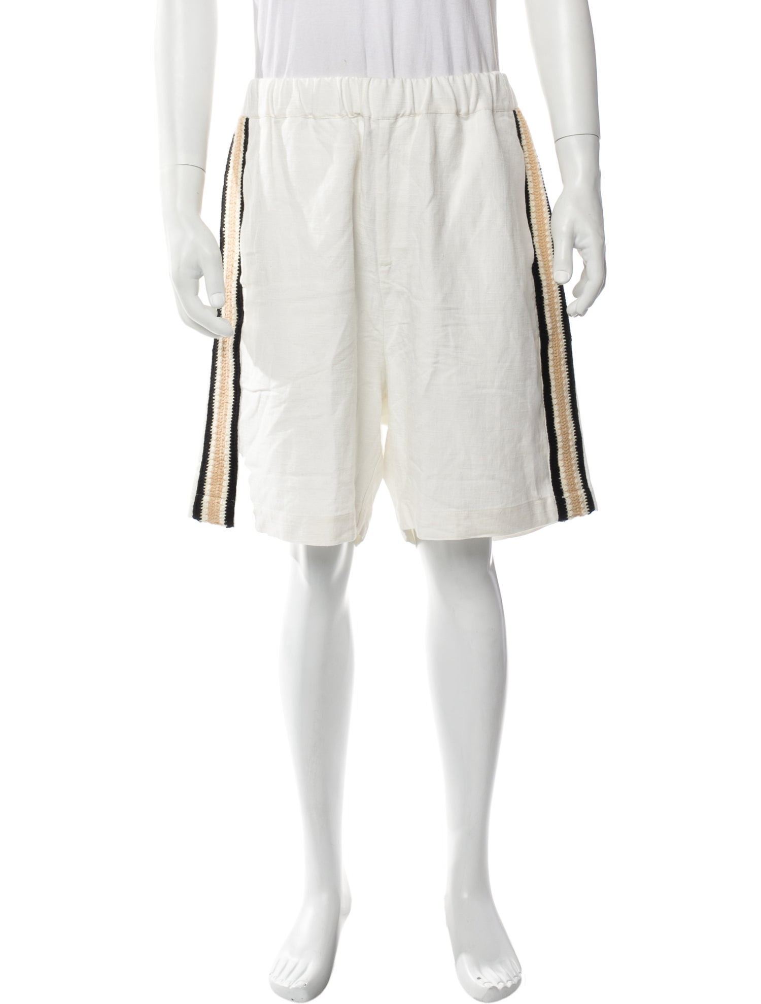 COMMAS Striped Athletic Shorts w/ Tags