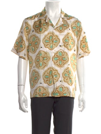 COMMAS Silk Graphic Print Shirt