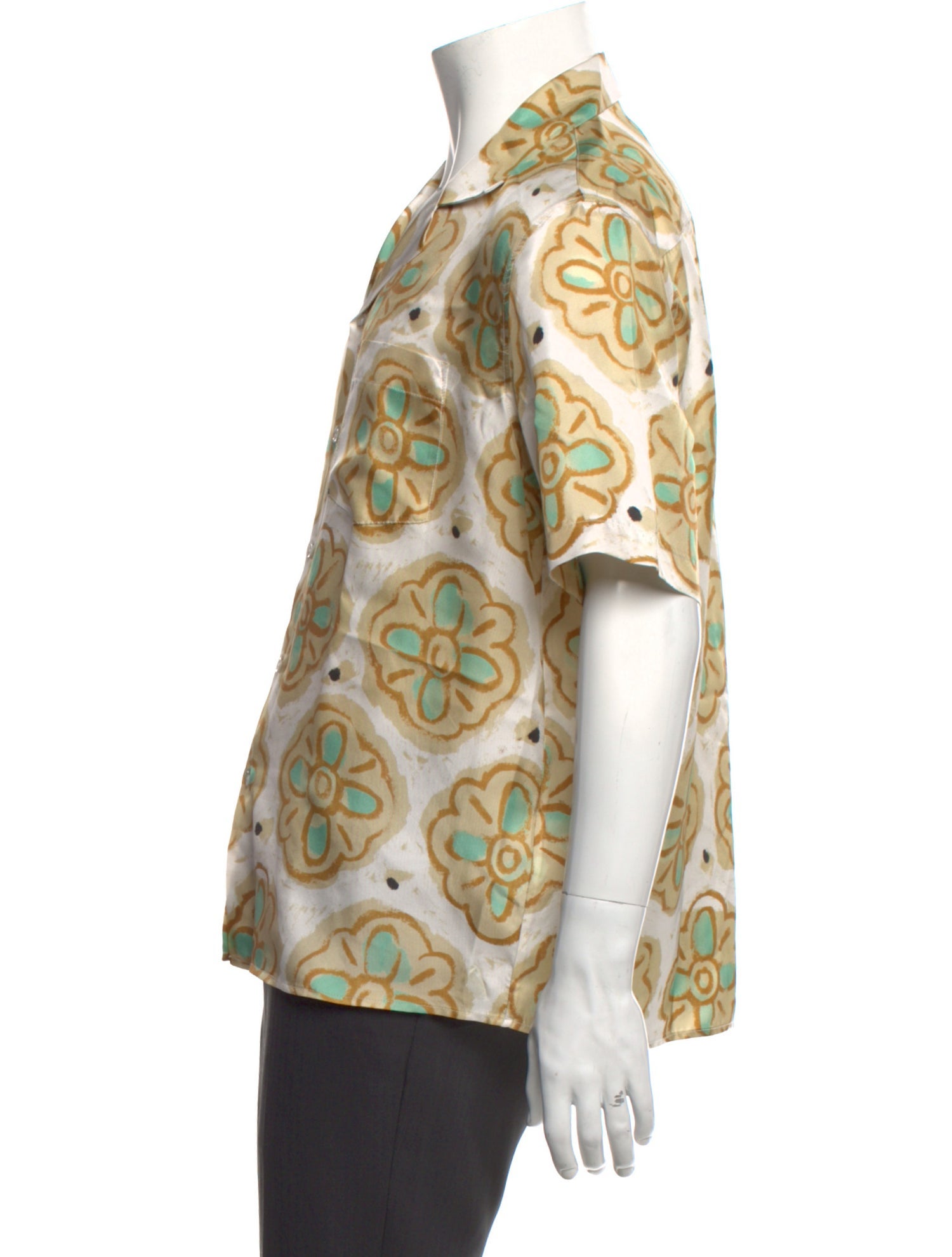 COMMAS Silk Graphic Print Shirt