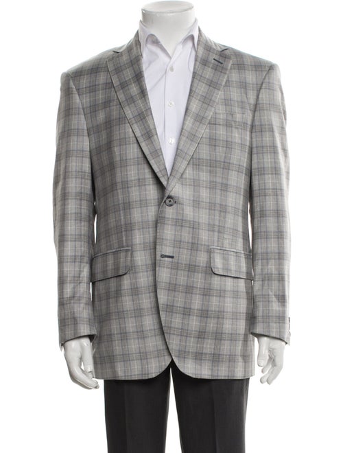 COPPLEY Wool Plaid Print Blazer