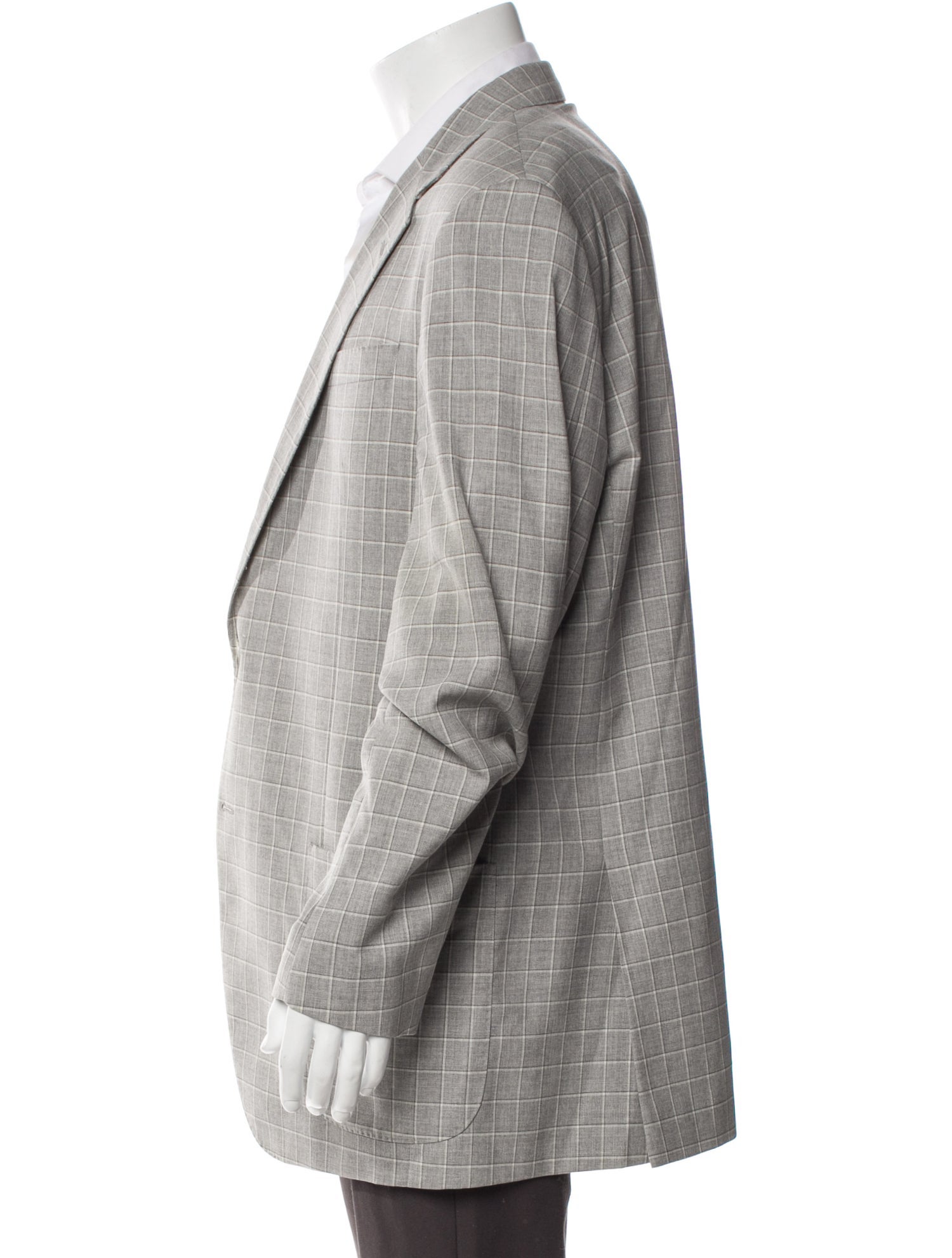 COPPLEY Wool Plaid Print Blazer