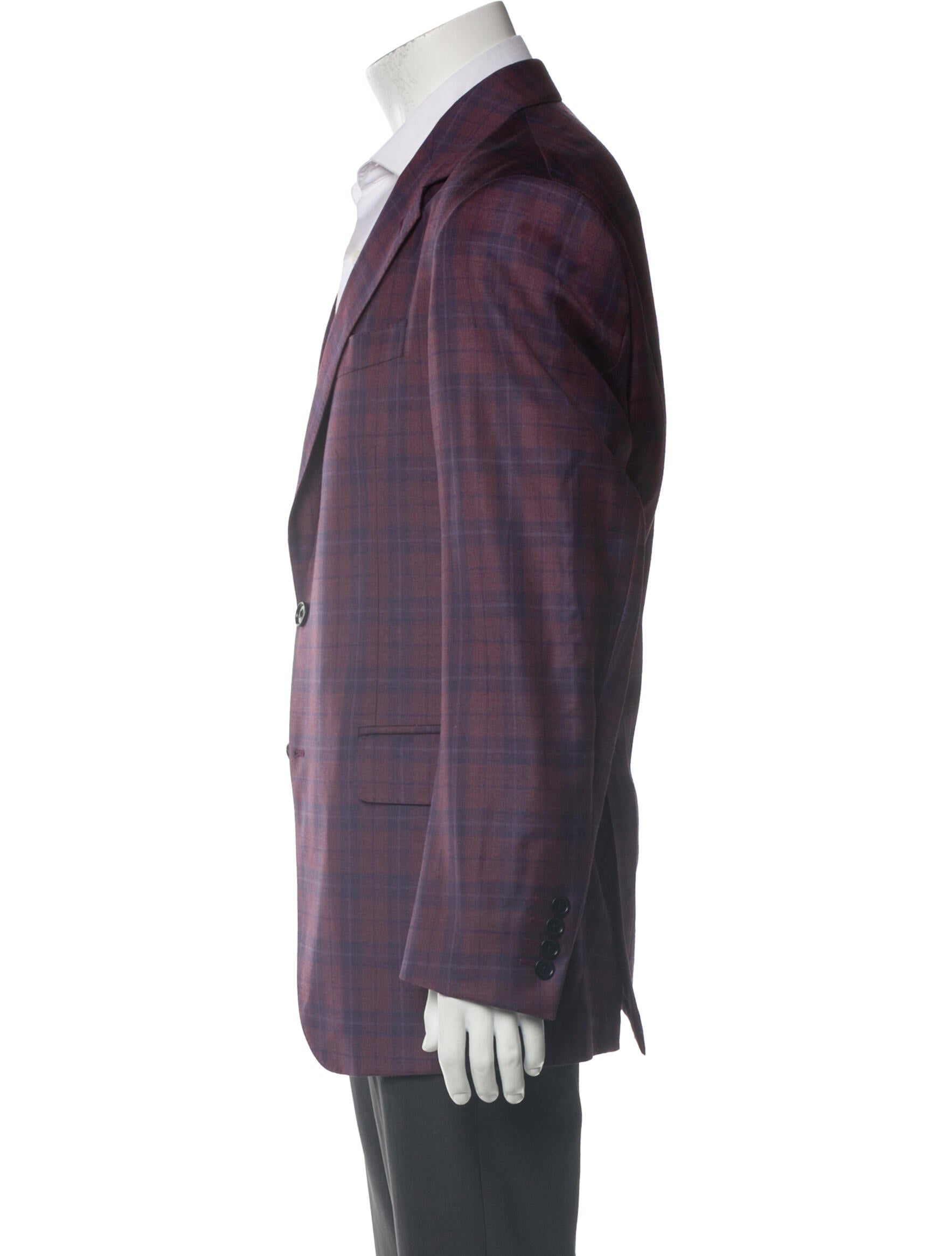 COPPLEY Wool Plaid Print Coat