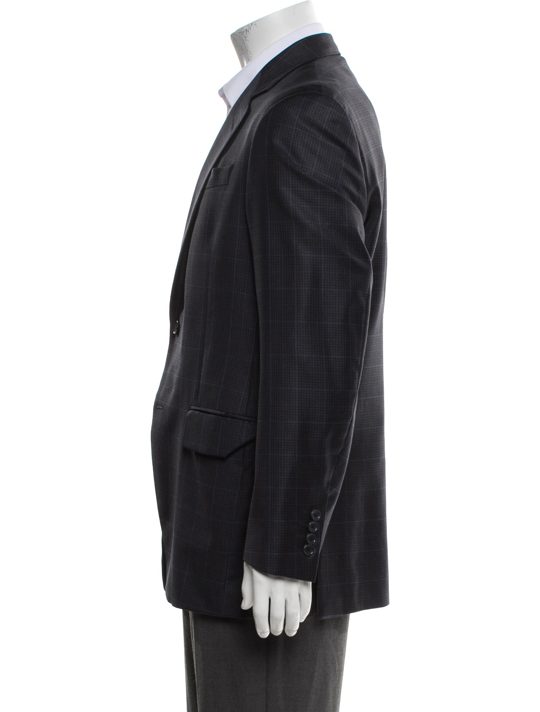COPPLEY Wool Plaid Print Blazer