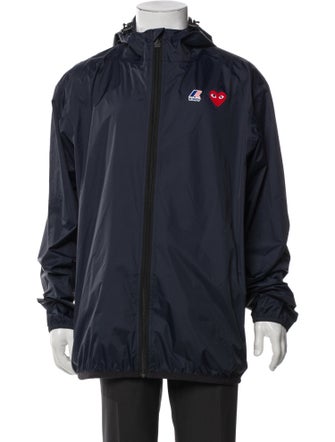 Comme Des Garçons Play X K-Way Graphic Print Windbreaker
