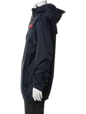 Comme Des Garçons Play X K-Way Graphic Print Windbreaker