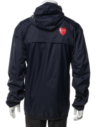 Comme Des Garçons Play X K-Way Graphic Print Windbreaker