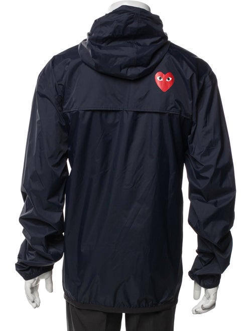 Comme Des Garçons Play X K-Way Graphic Print Windbreaker