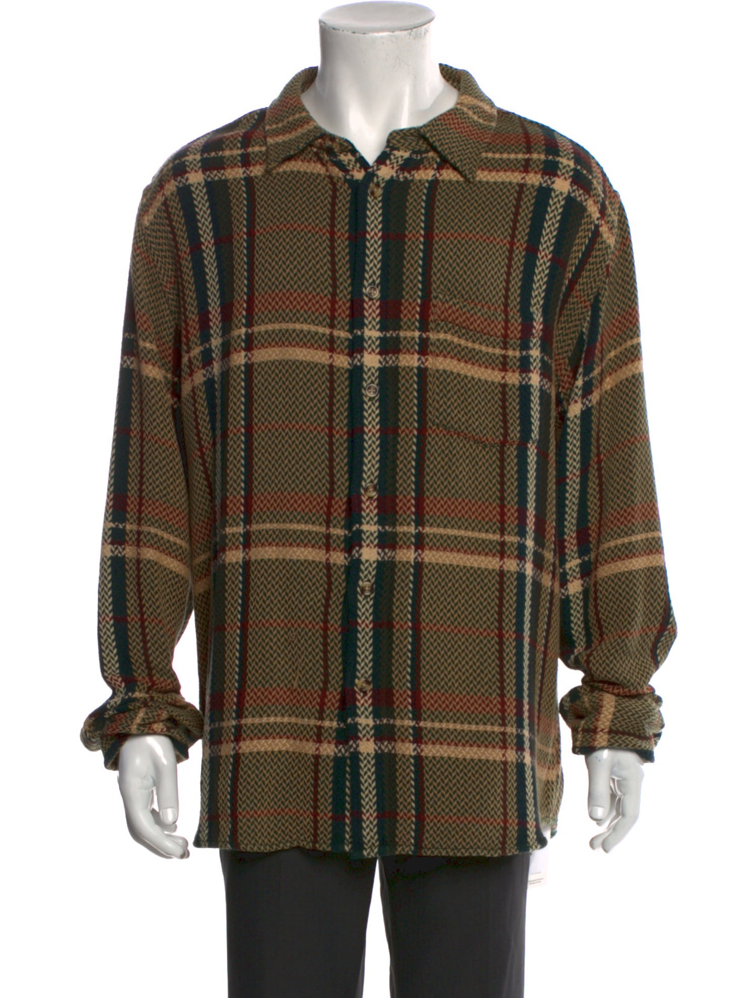 Corridor Plaid Print Long Sleeve Shirt