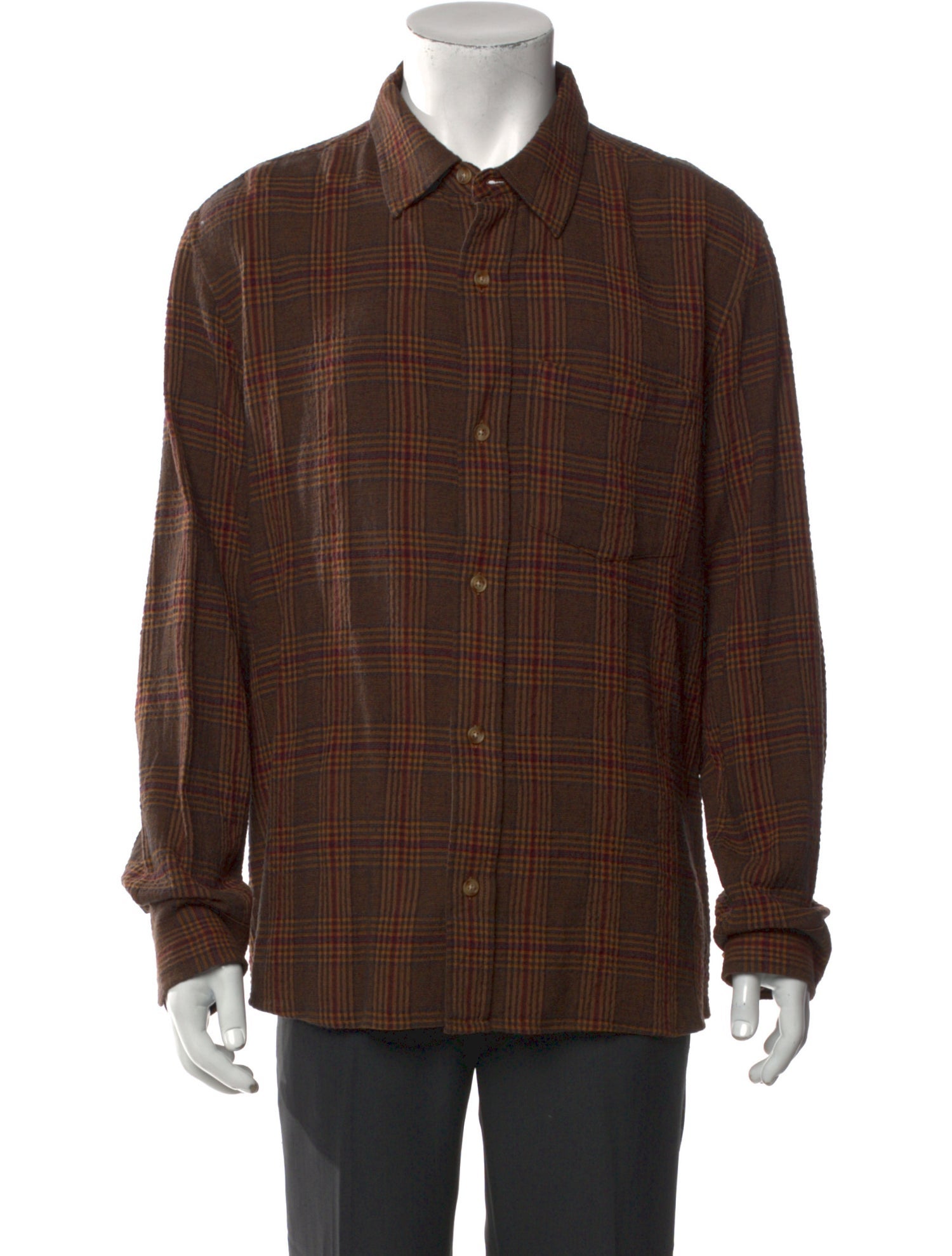 Corridor Plaid Print Long Sleeve Shirt