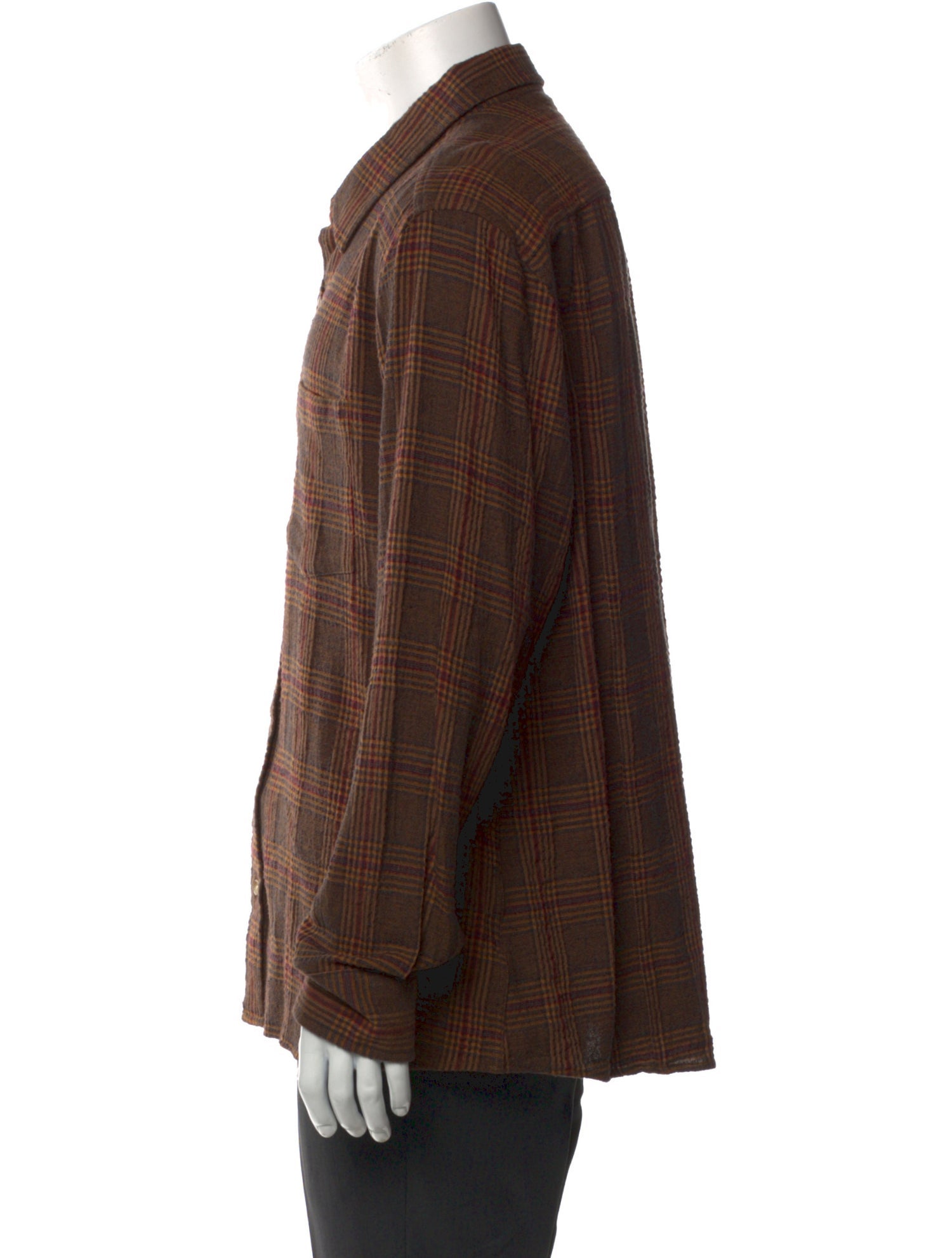 Corridor Plaid Print Long Sleeve Shirt