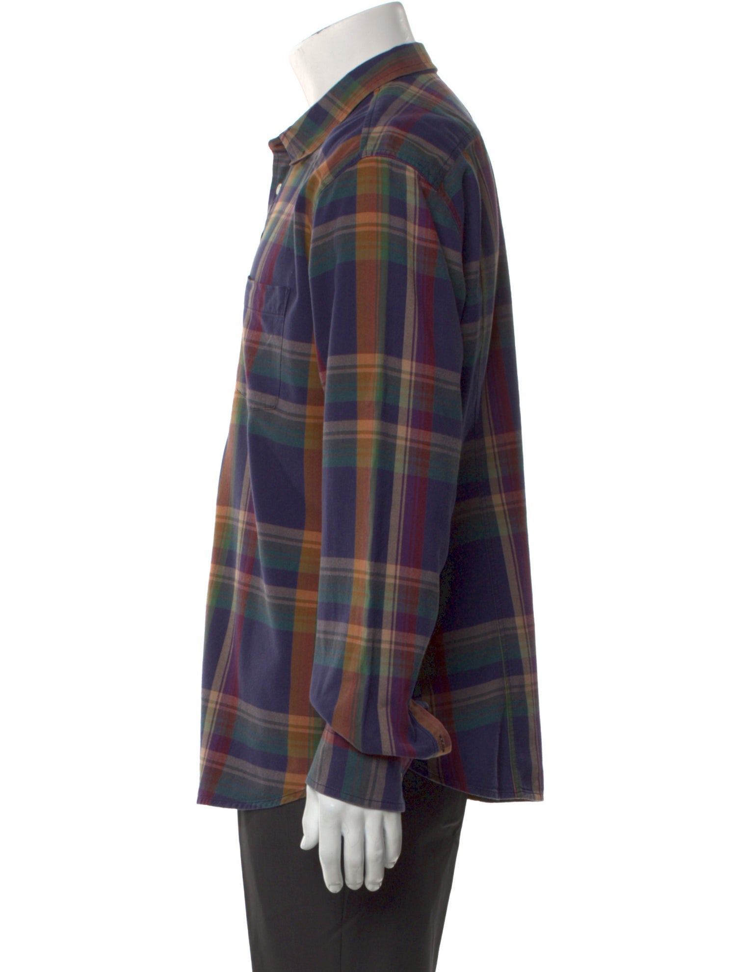 Corridor Plaid Print Long Sleeve Shirt