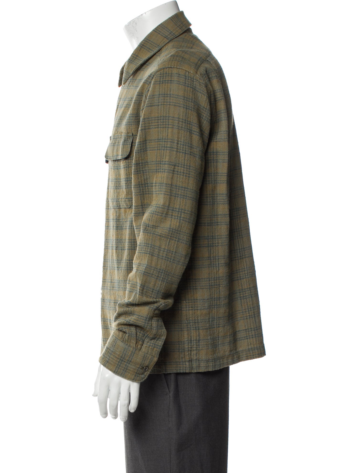 Corridor Plaid Print Long Sleeve Shirt