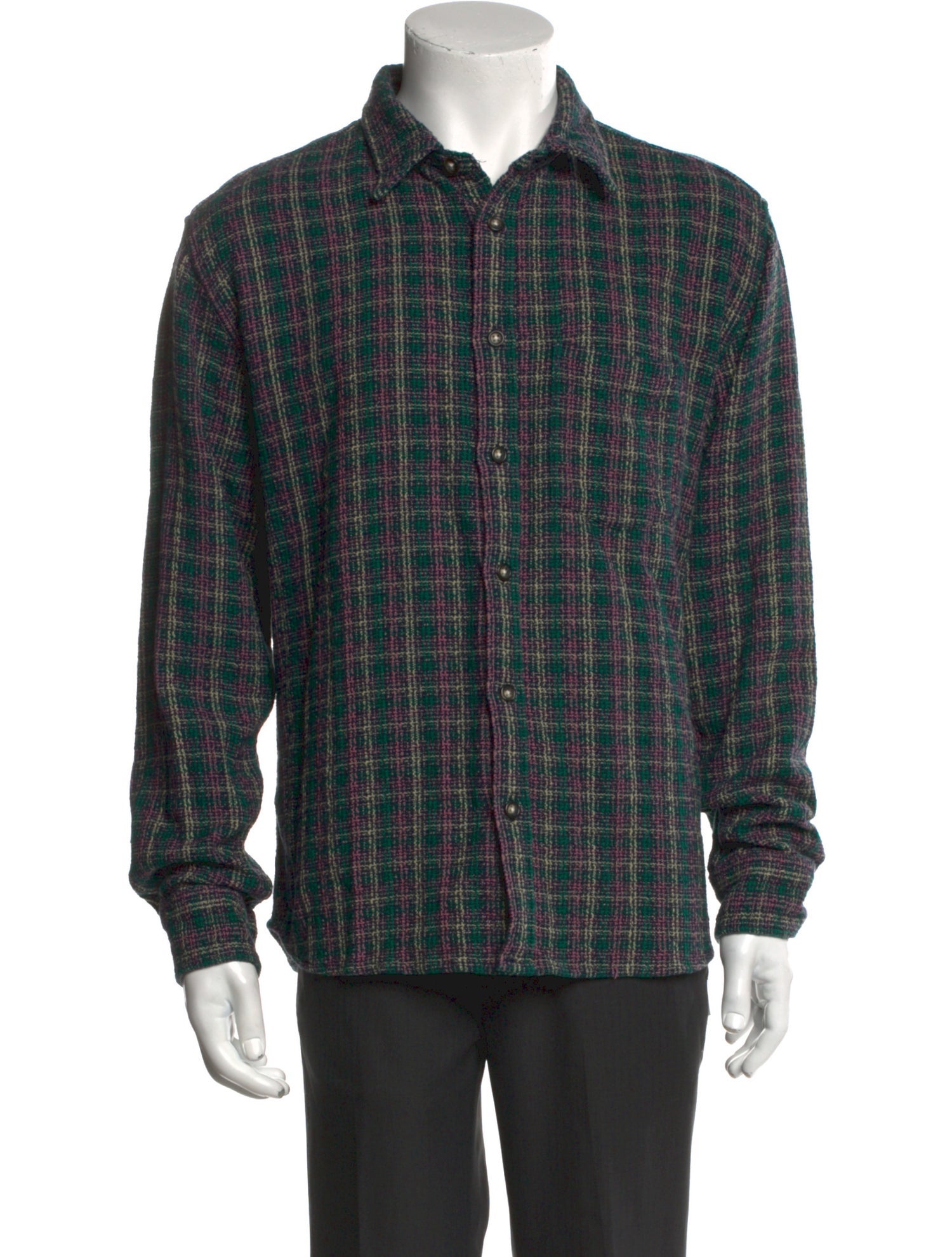 Corridor Plaid Print Long Sleeve Shirt