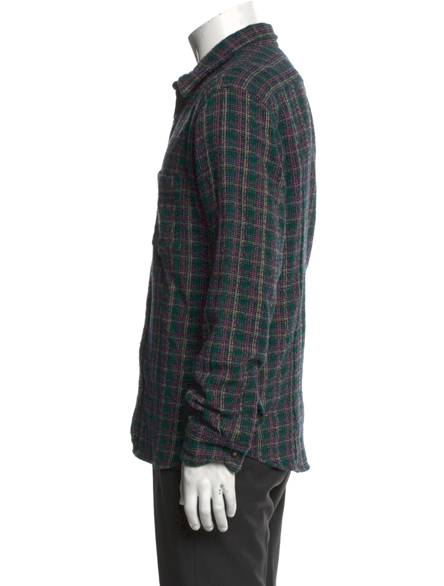 Corridor Plaid Print Long Sleeve Shirt