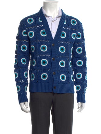 Corridor Patterned V-Neck Cardigan