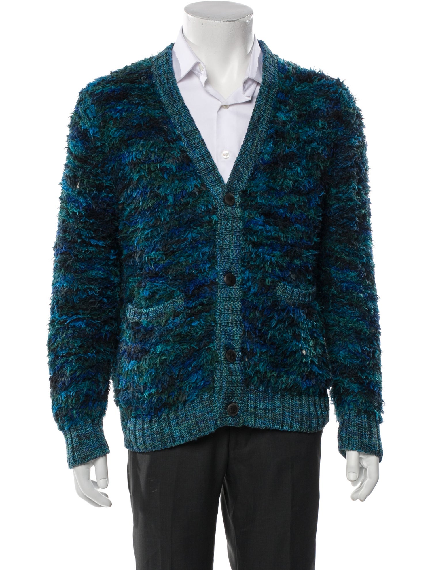 Corridor Tweed Pattern V-Neck Cardigan