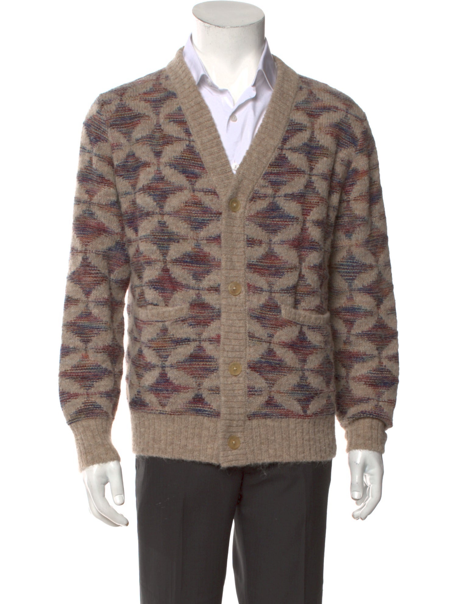 Corridor Alpaca Printed Cardigan