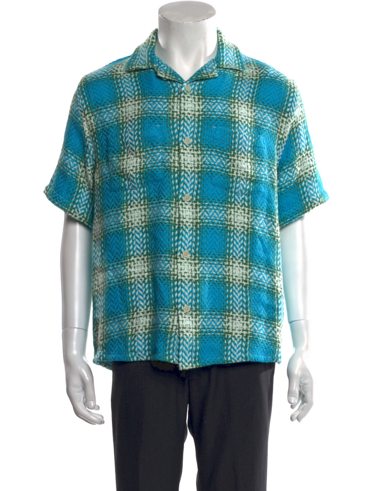 Corridor Plaid Print Short Sleeve Shirt