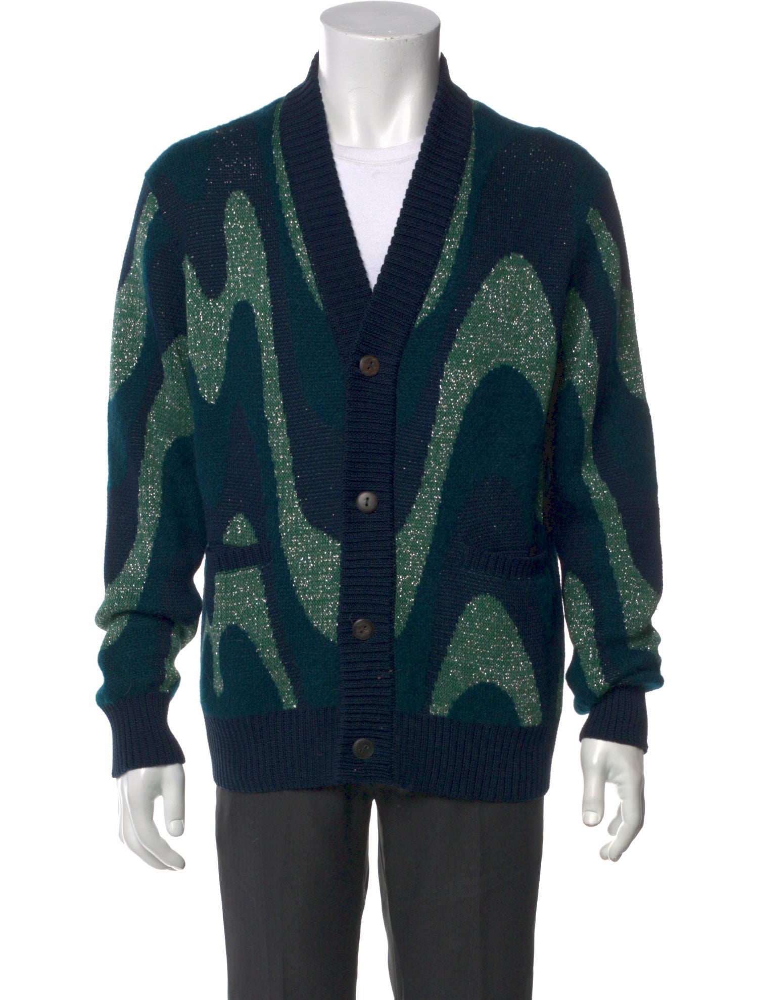 Corridor Printed V-Neck Cardigan