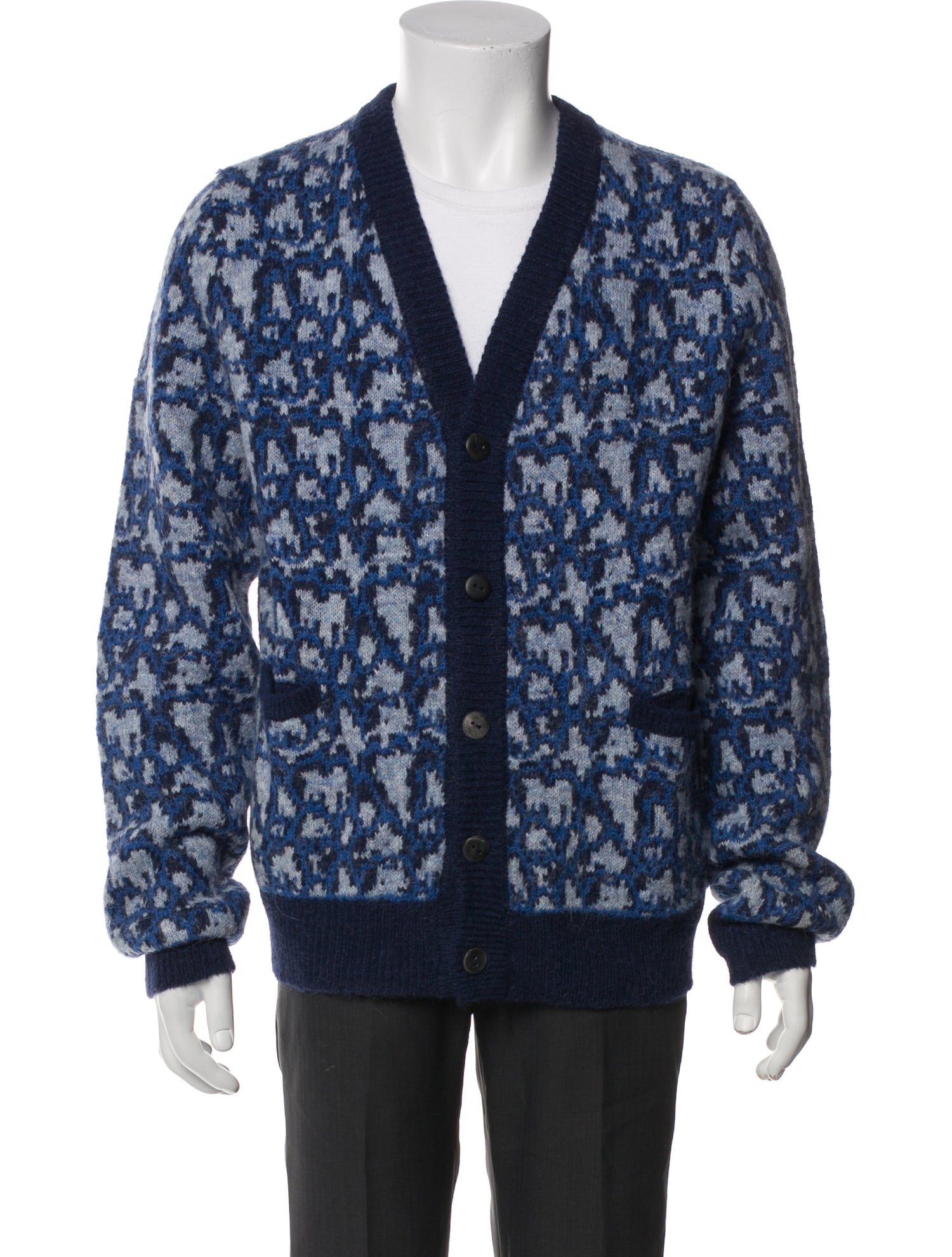 Corridor Alpaca Camouflage Print Cardigan