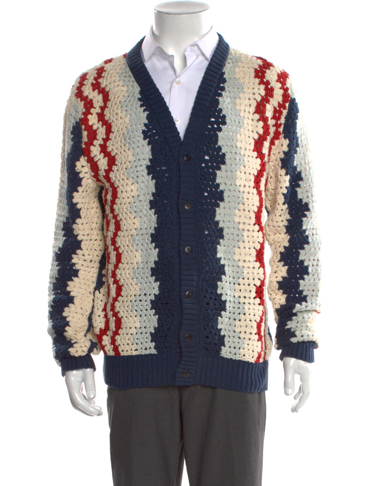 Corridor Striped V-Neck Cardigan