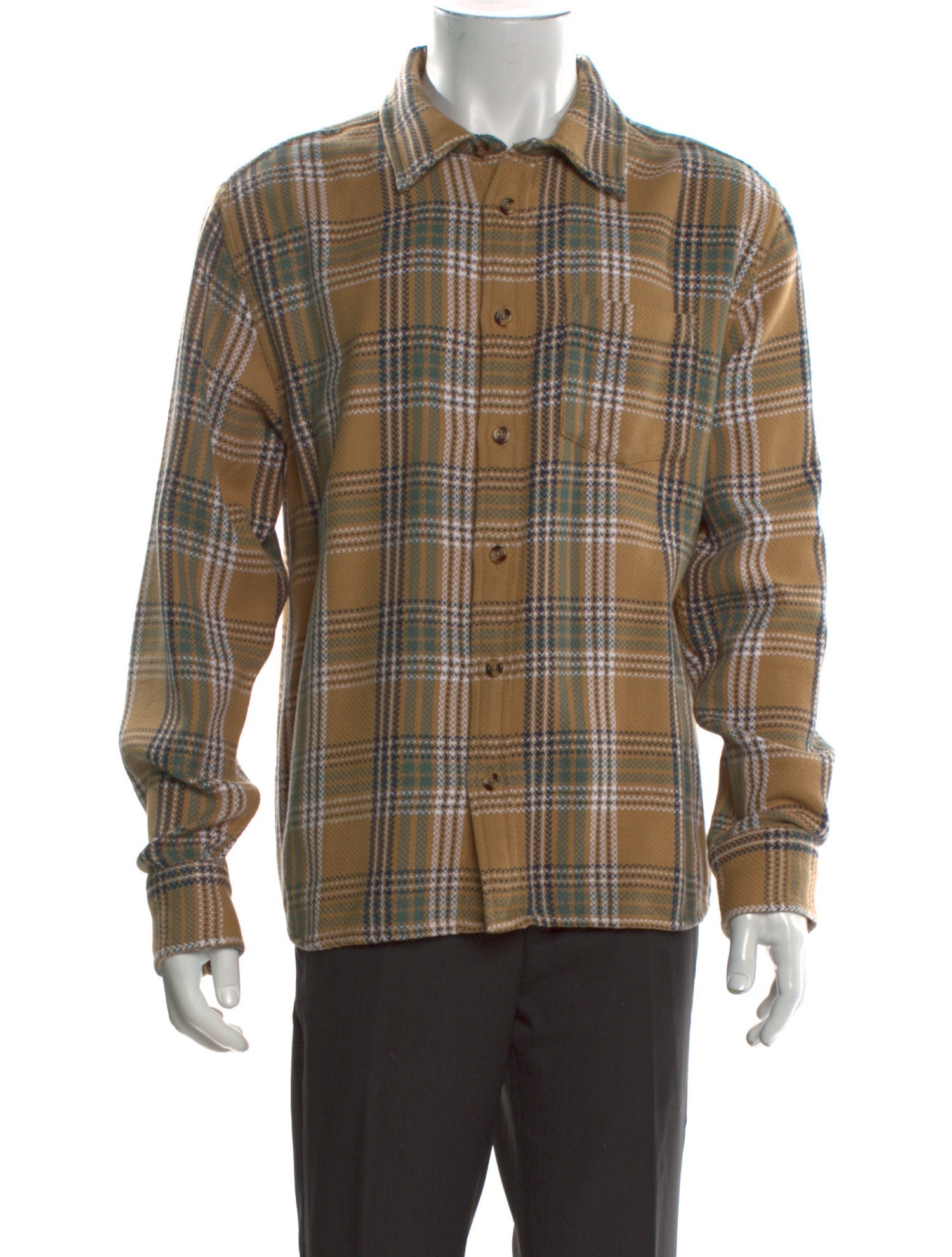 Corridor Plaid Print Long Sleeve Shirt