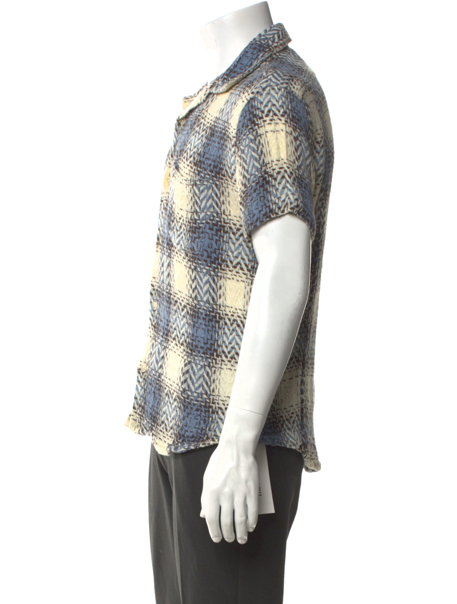 Corridor Linen Plaid Print Shirt