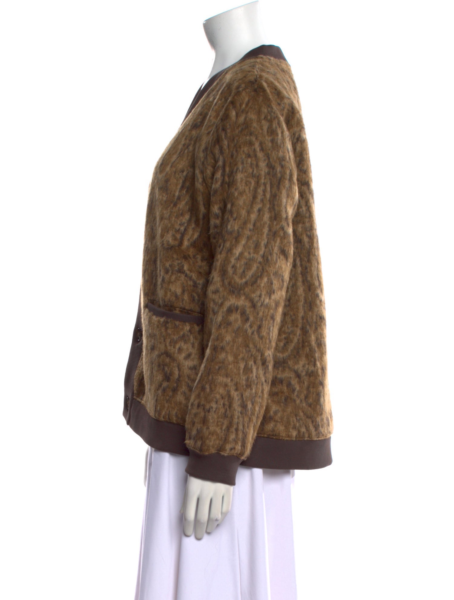 Corridor Printed V-Neck Sweater w/ Tags