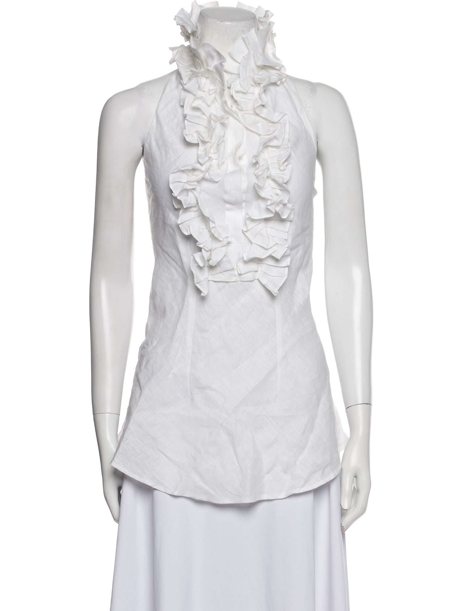 Corridor Linen Mock Neck Top