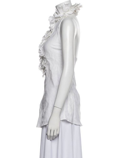 Corridor Linen Mock Neck Top