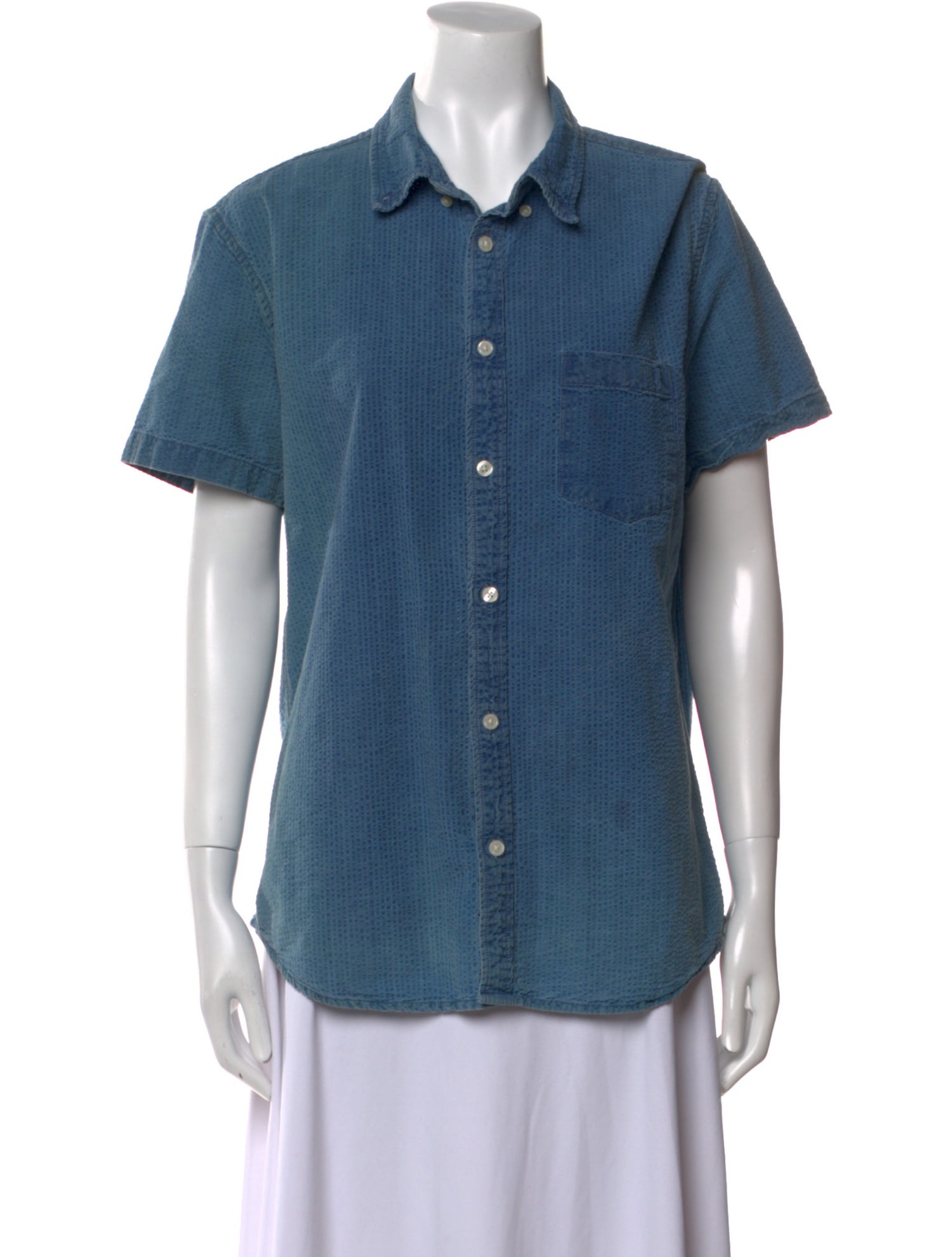 Corridor Short Sleeve Button-Up Top