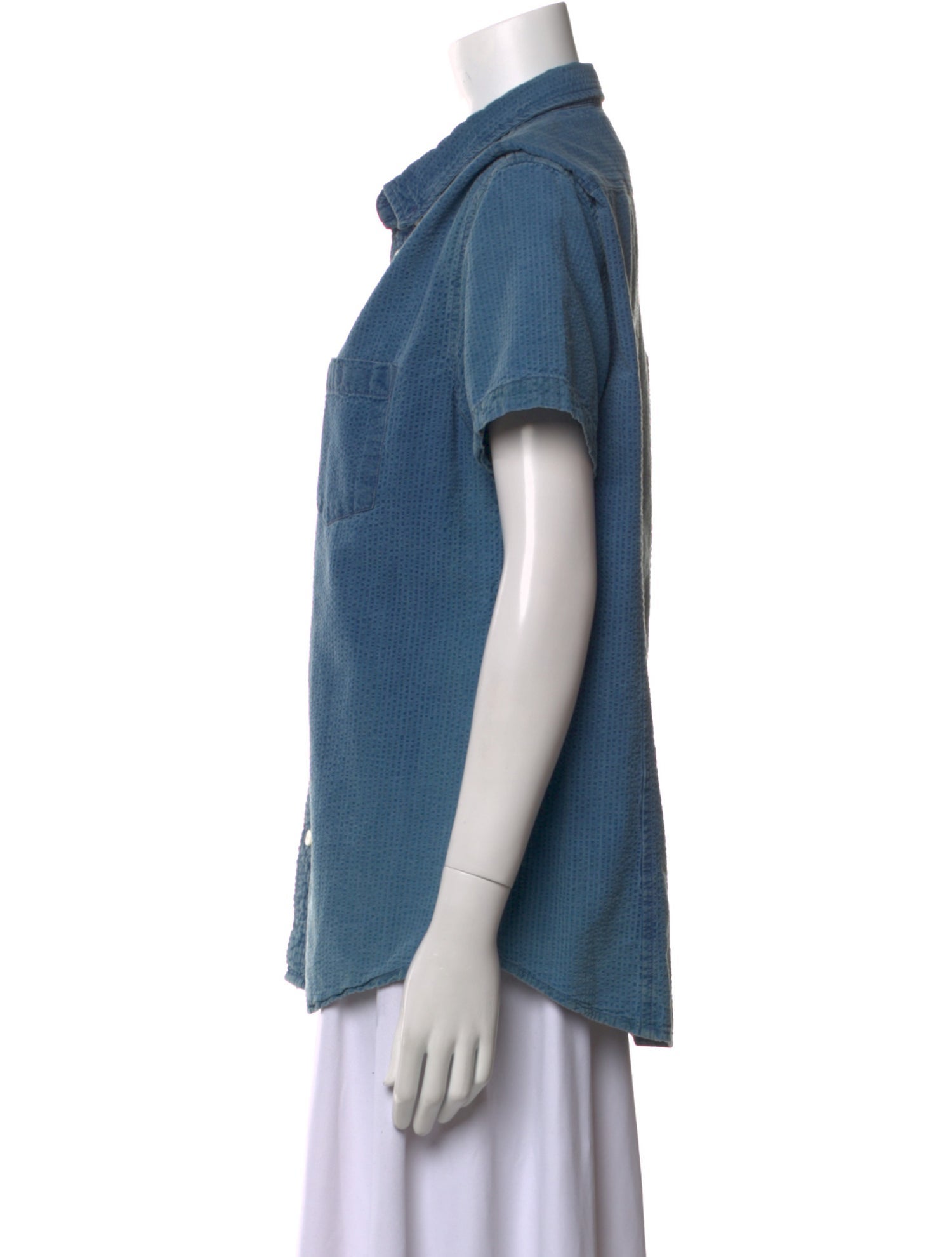 Corridor Short Sleeve Button-Up Top