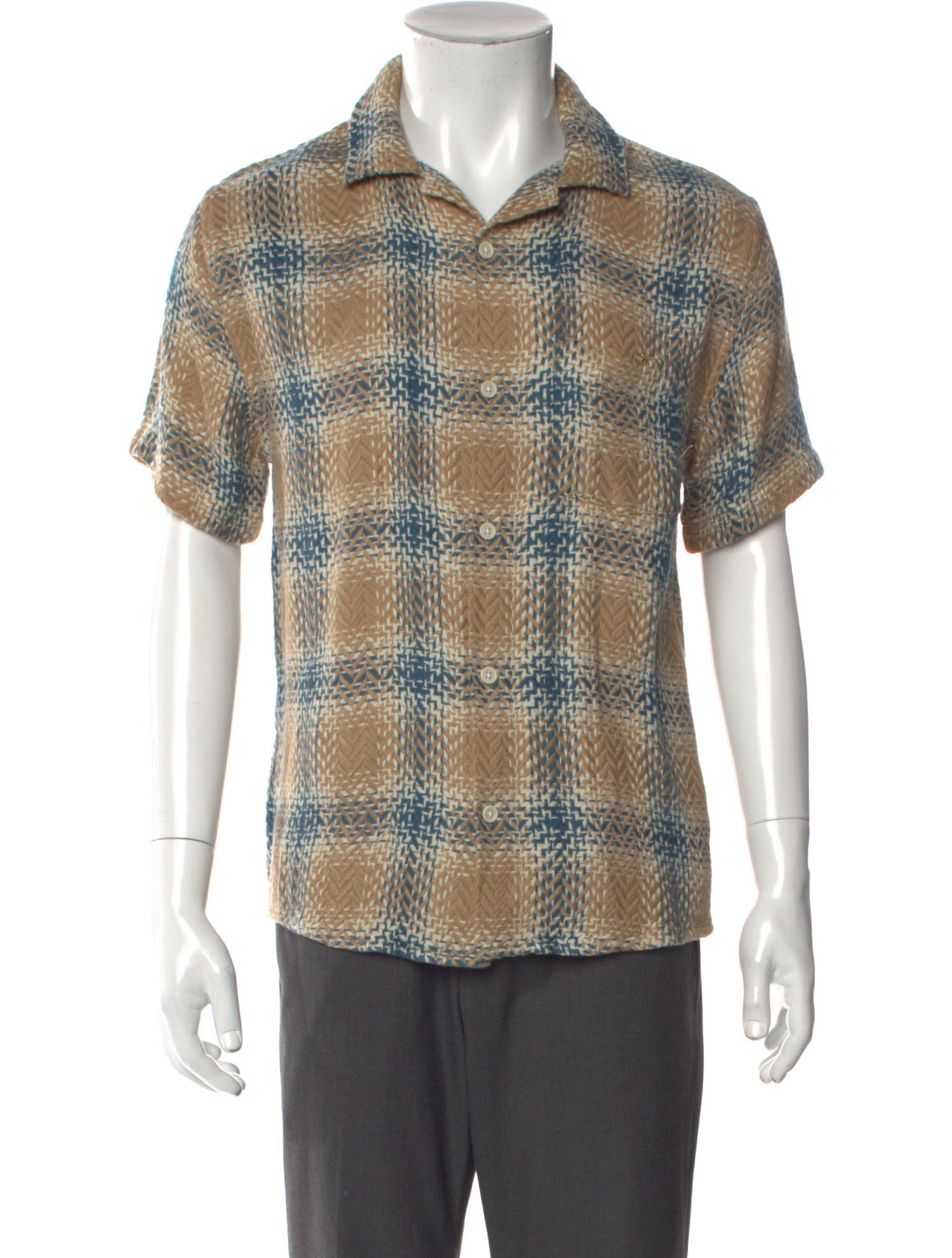 Corridor Plaid Print Short Sleeve Shirt