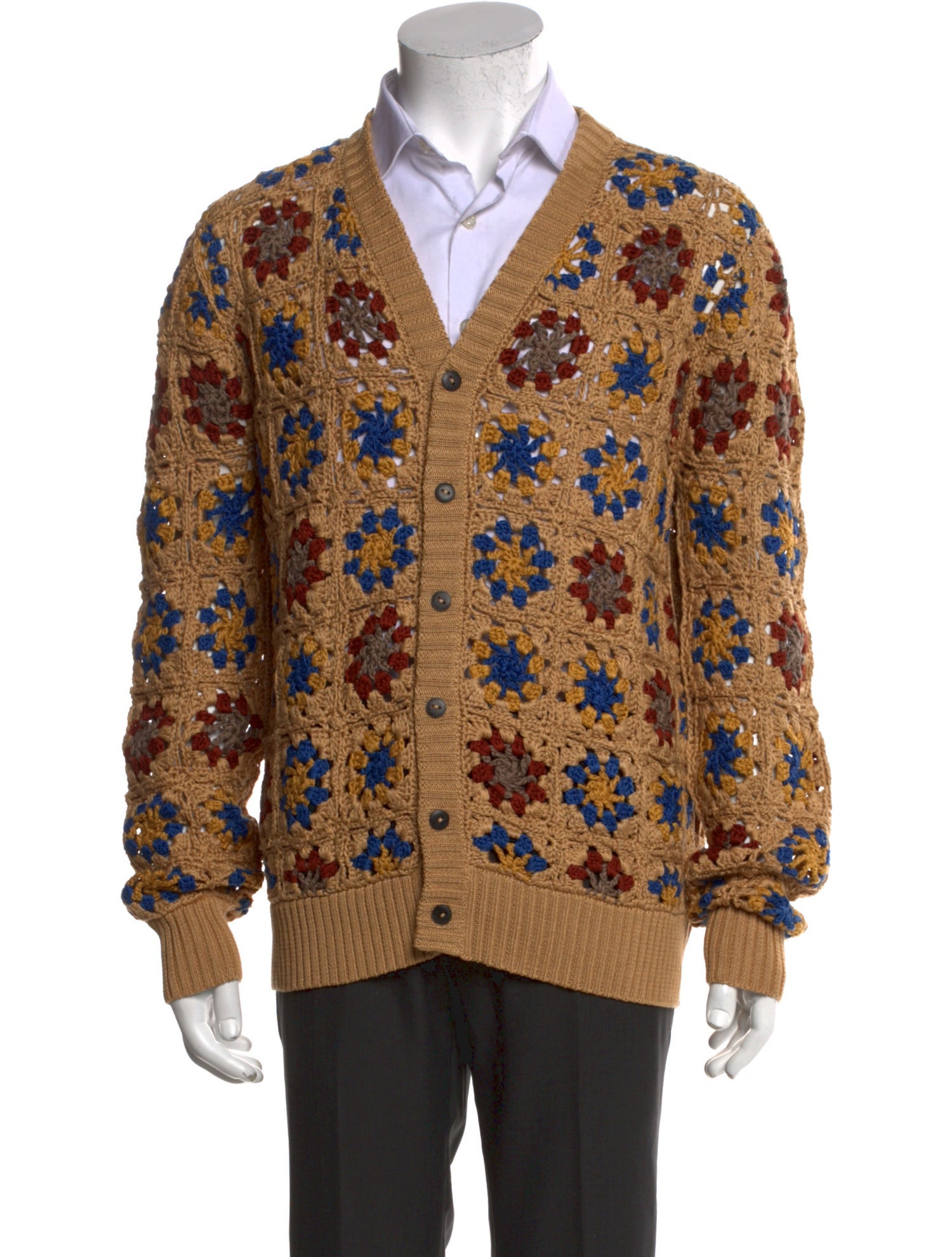 Corridor Patterned V-Neck Cardigan