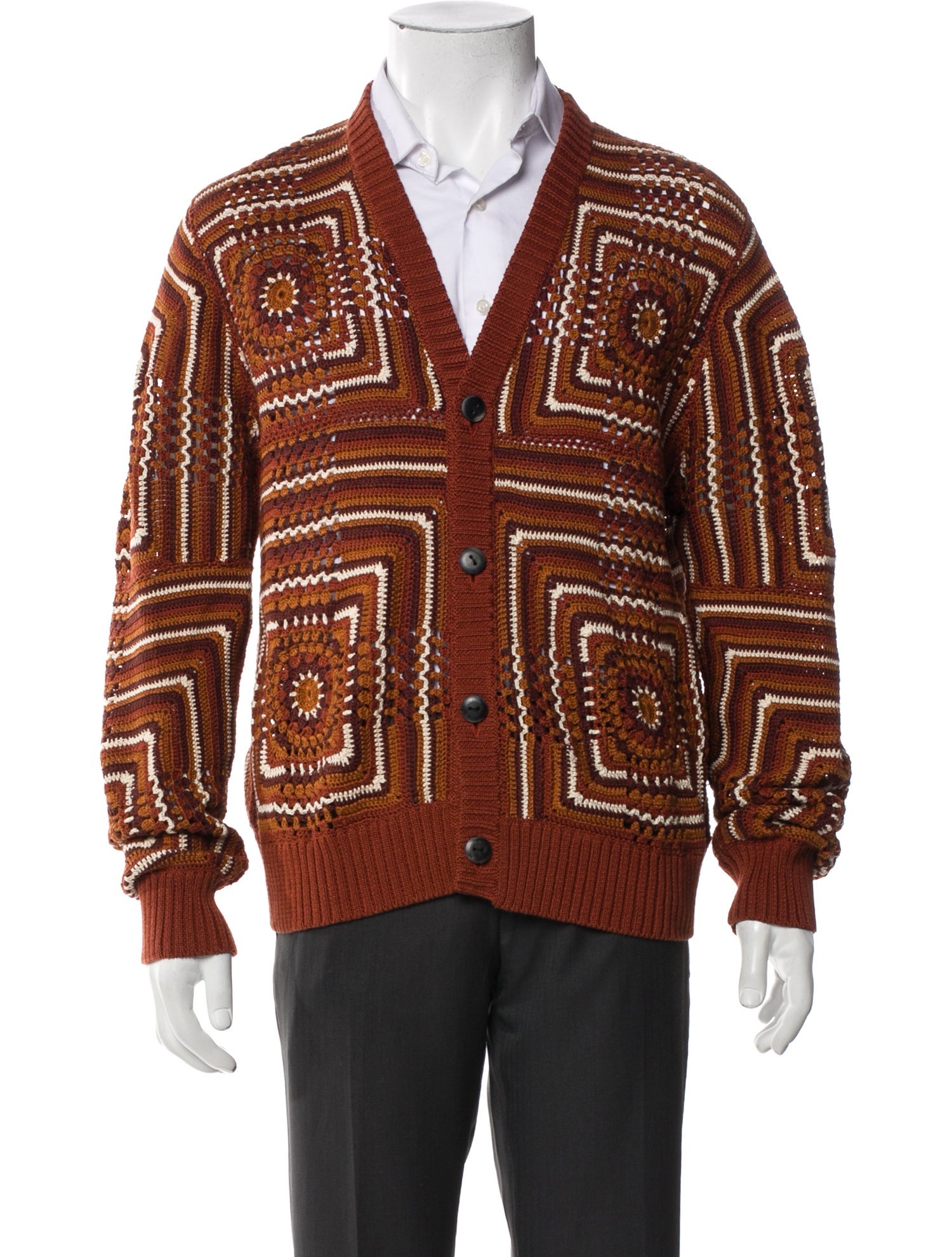 Corridor Printed V-Neck Cardigan