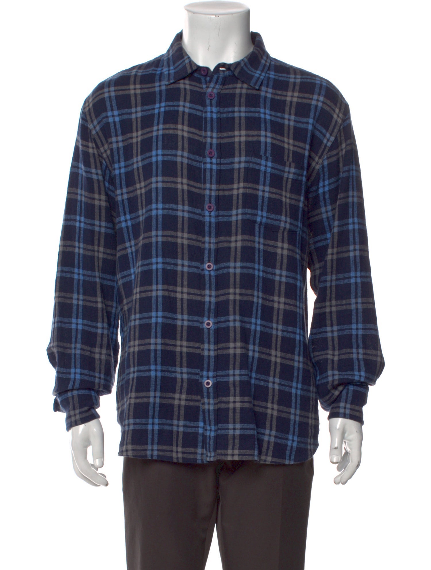 Corridor Plaid Print Long Sleeve Shirt