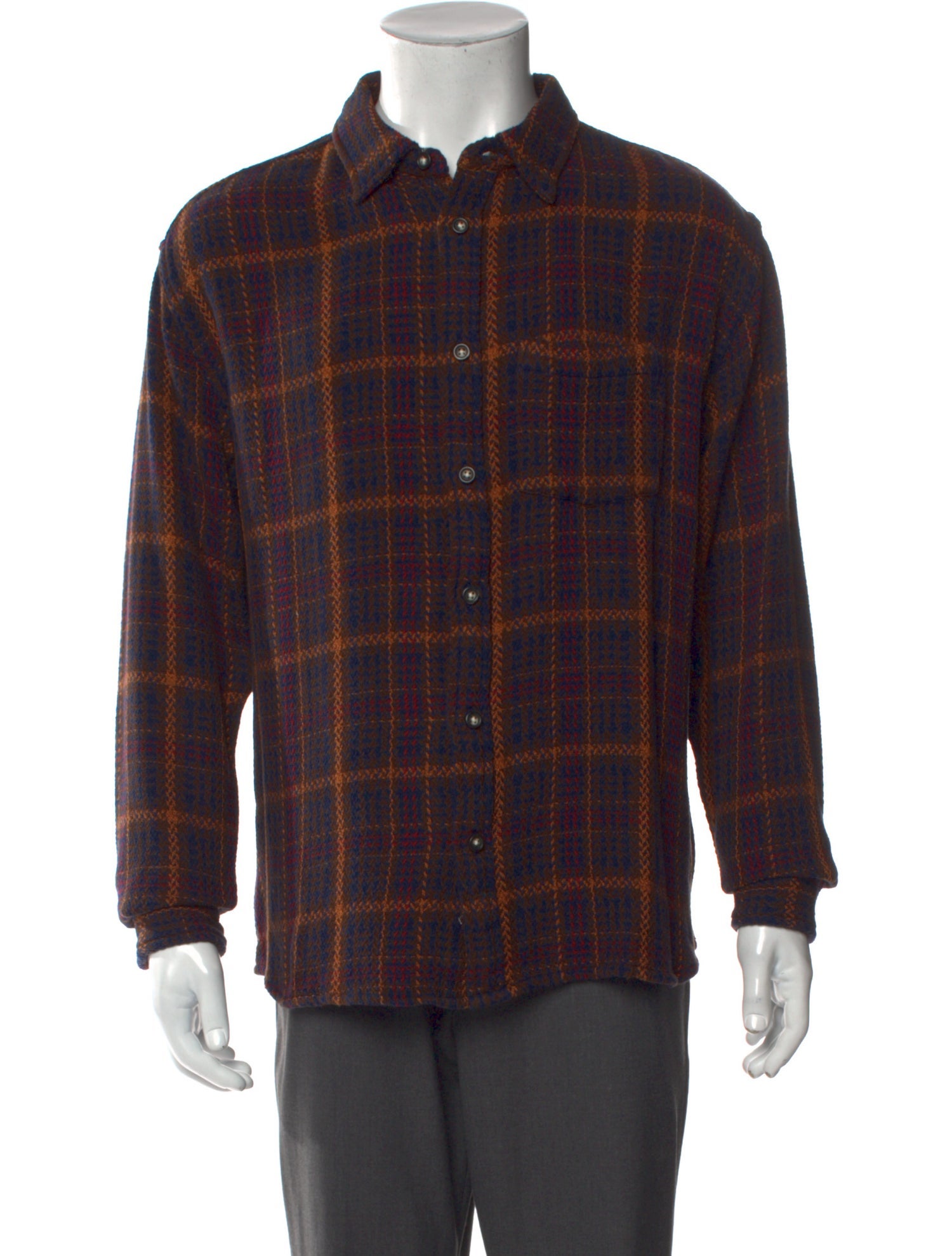 Corridor Plaid Print Long Sleeve Shirt