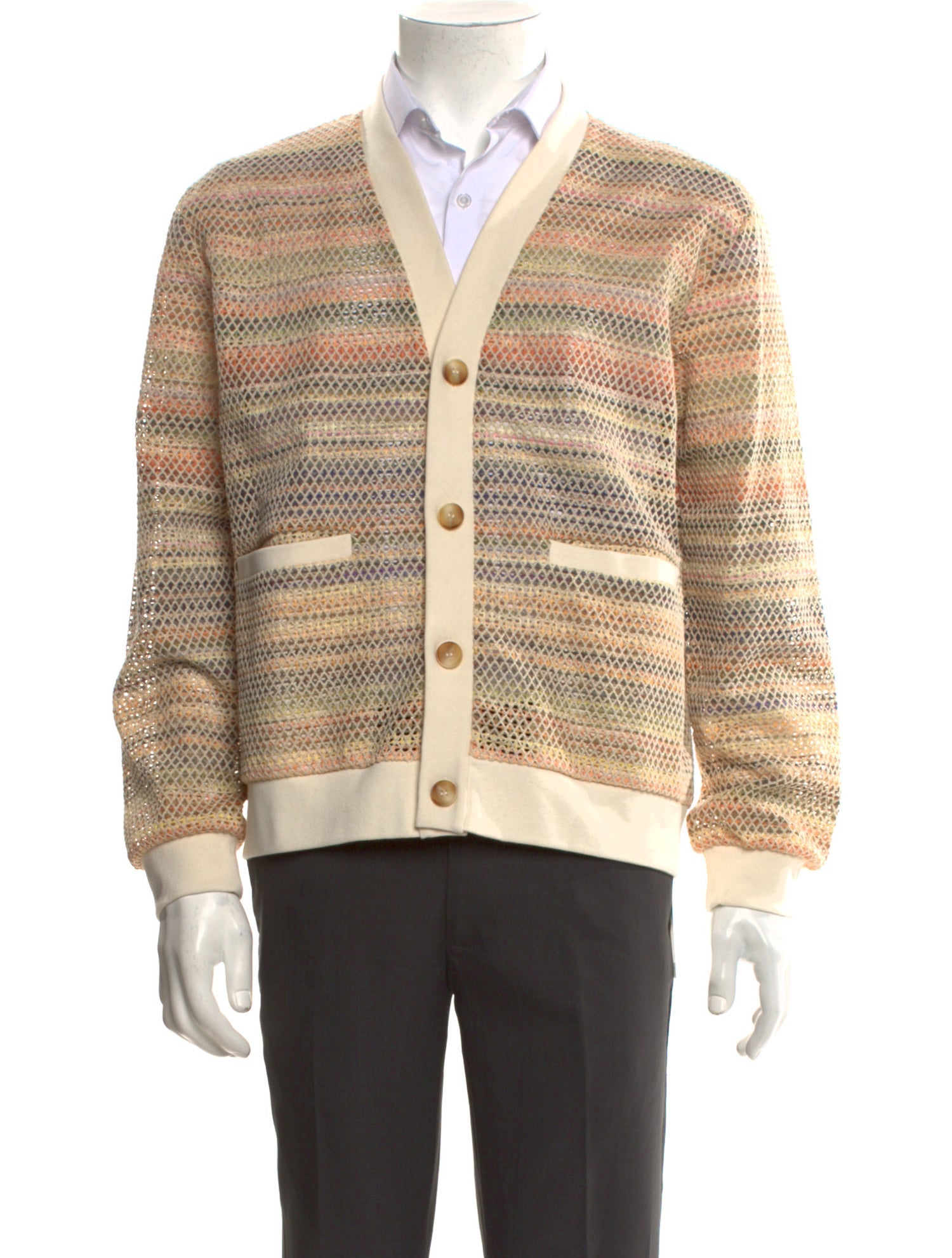 Corridor Striped V-Neck Cardigan w/ Tags