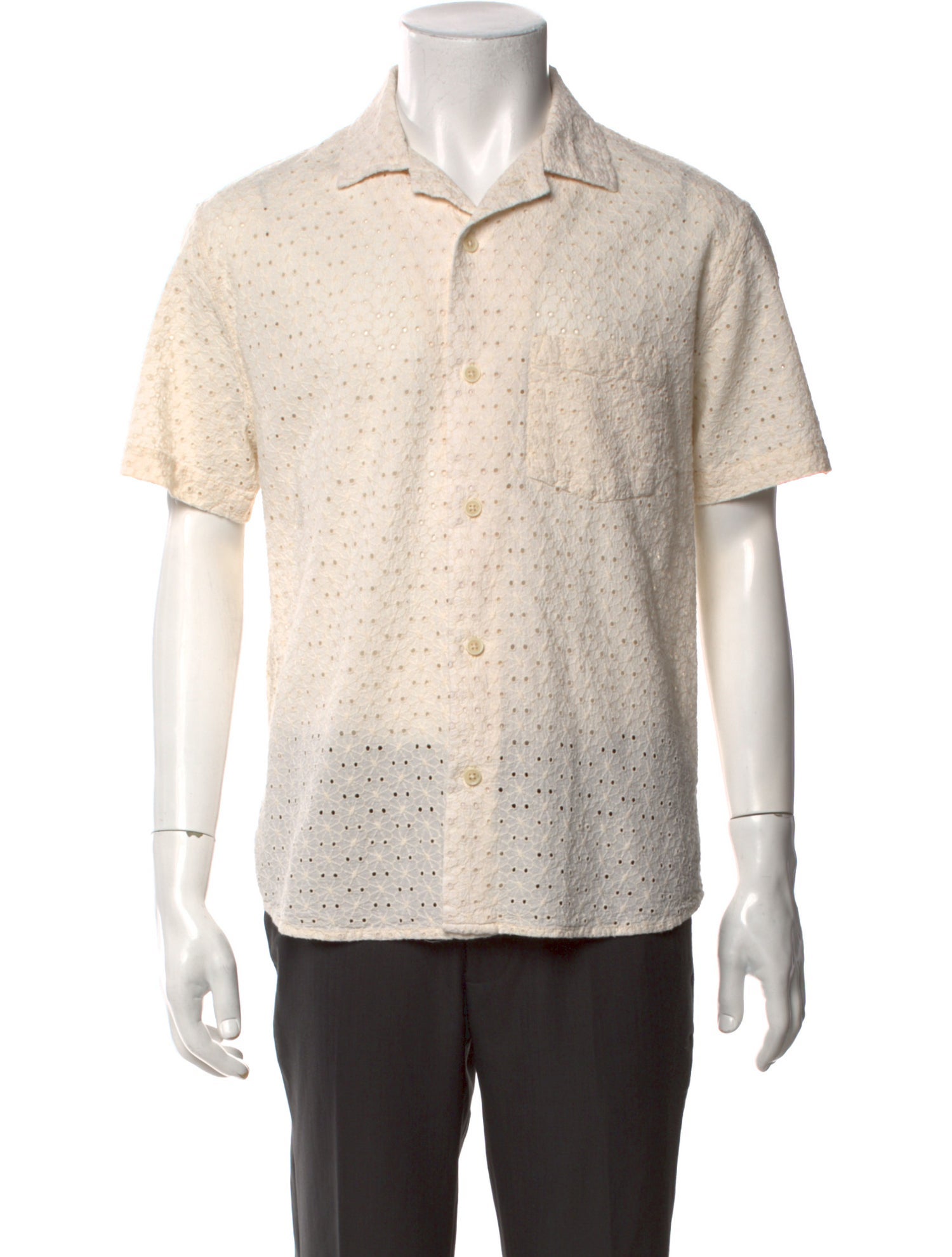 Corridor Lace Pattern Short Sleeve Shirt
