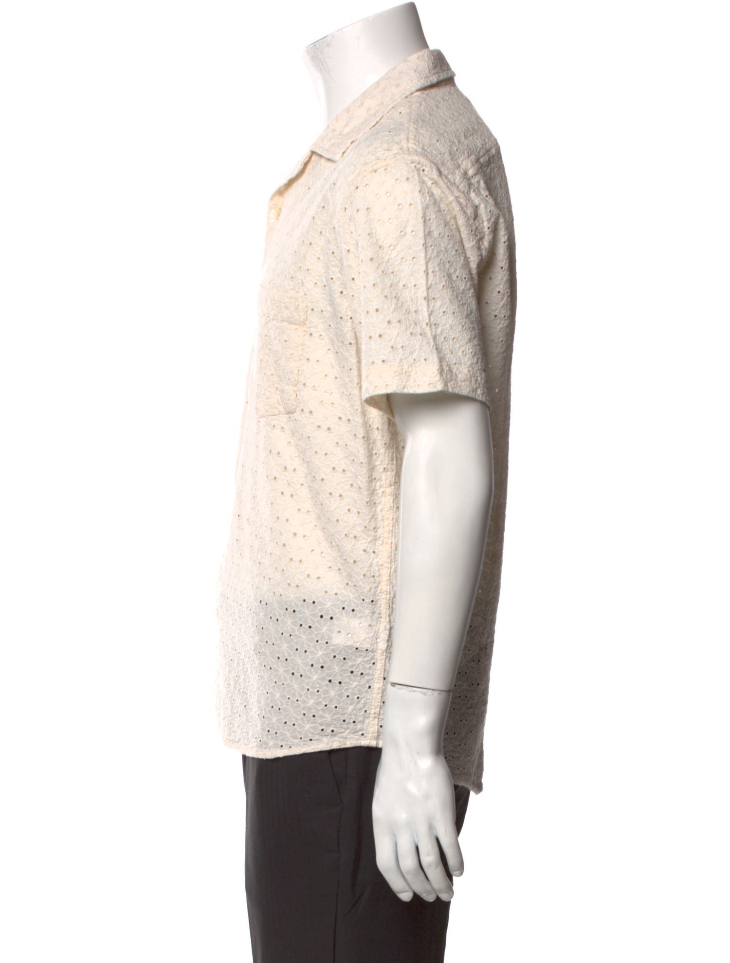 Corridor Lace Pattern Short Sleeve Shirt