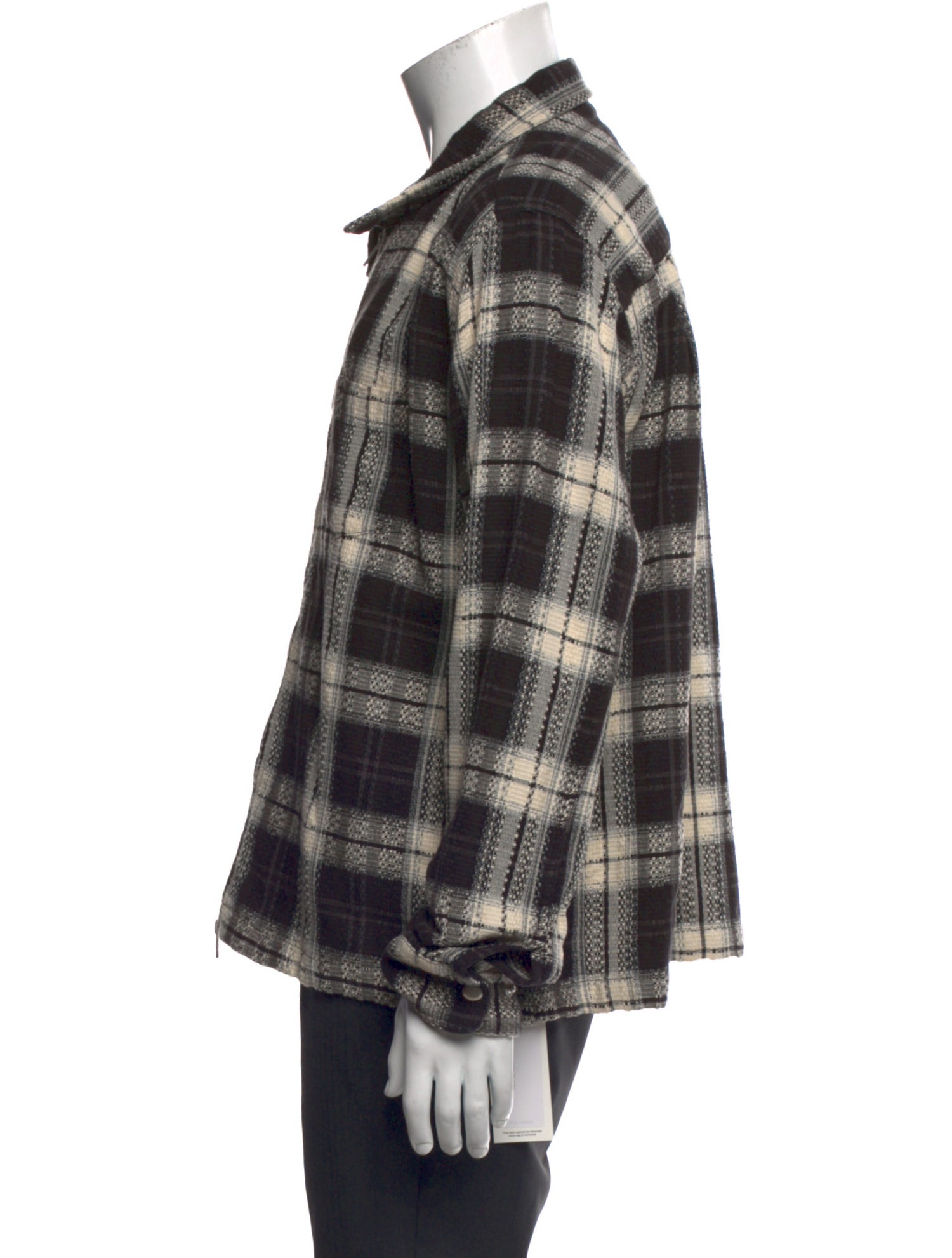 Corridor Plaid Print Collar Sweatshirt