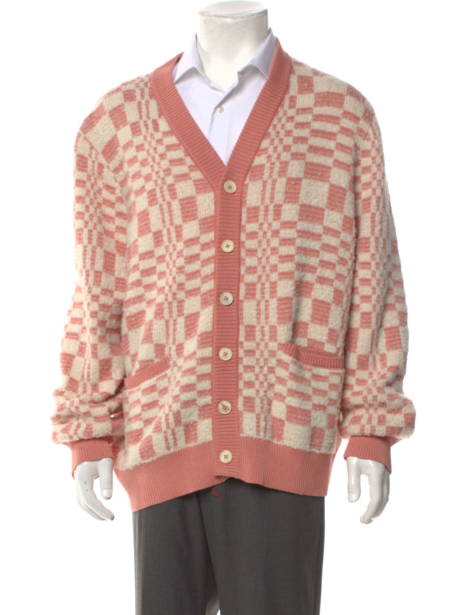 Corridor Plaid Print V-Neck Cardigan