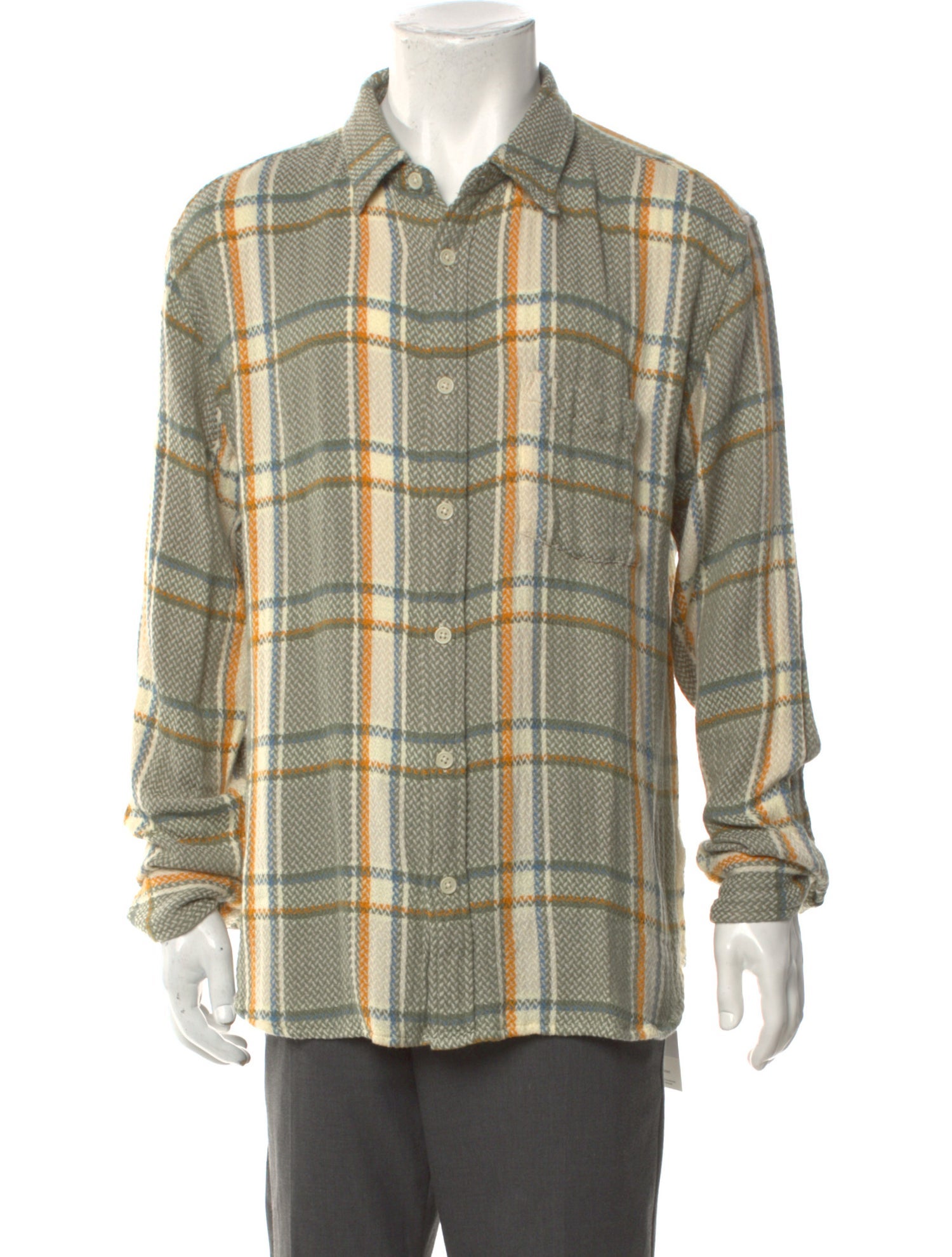 Corridor Plaid Print Long Sleeve Shirt