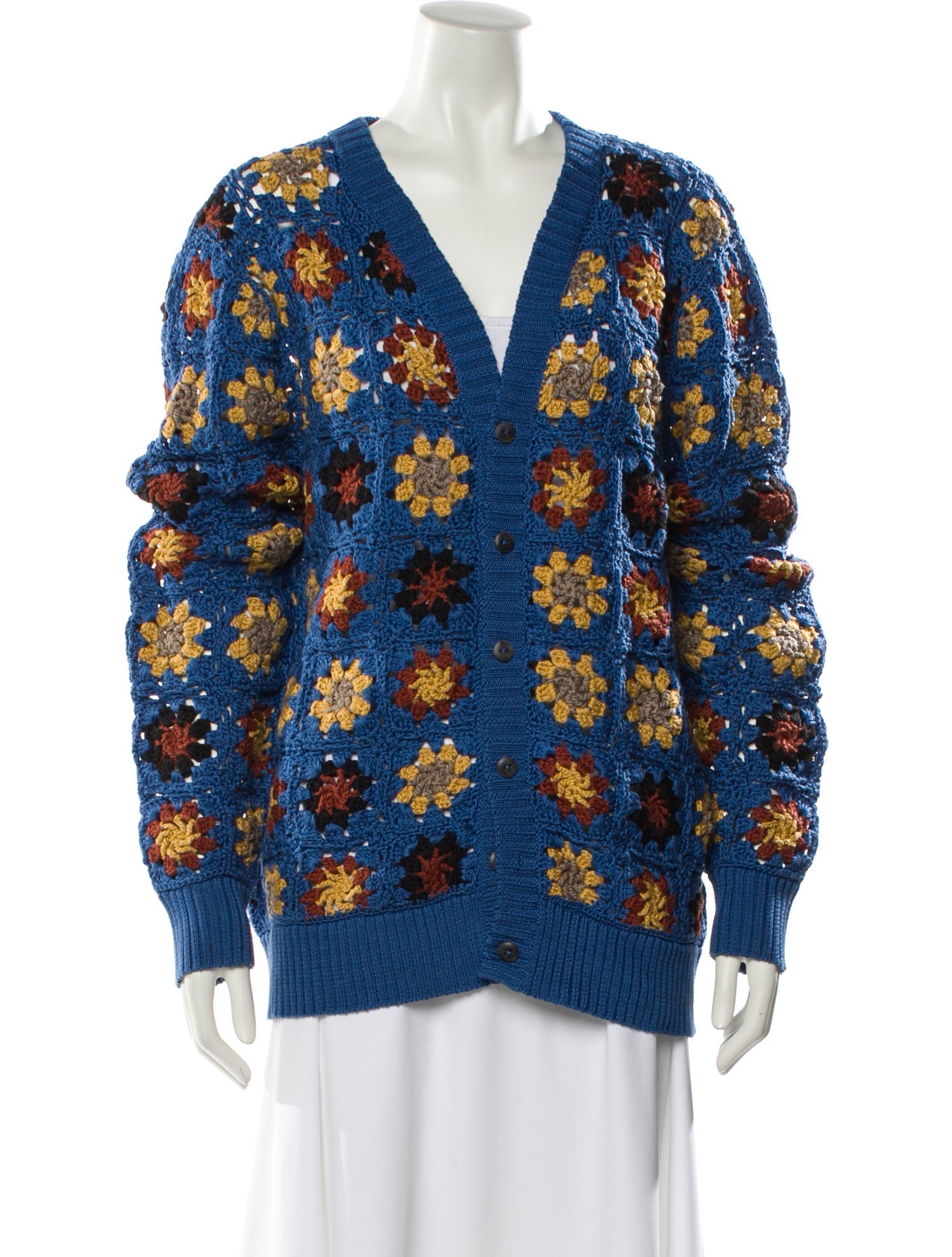 Corridor Printed V-Neck Sweater