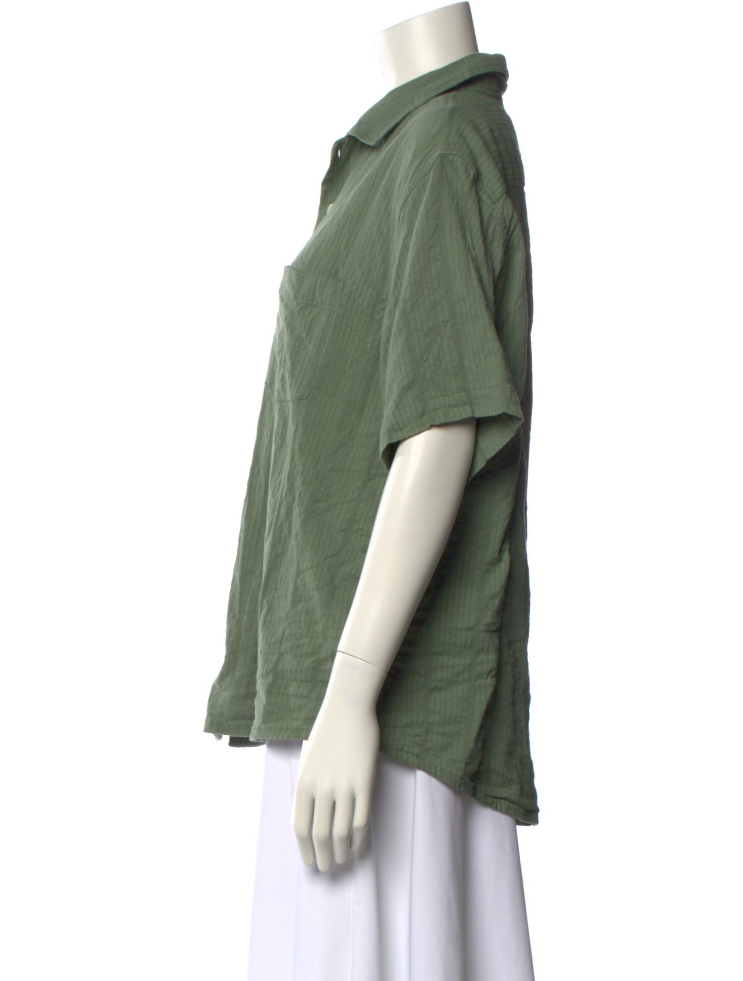 Corridor Short Sleeve Button-Up Top
